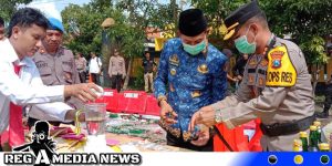 Polres Sampang Musnahkan BB Hasil Operasi Pekat