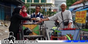 Dua Paguyuban PKL Binaan Aktivis Sampang Ikut Berbagi