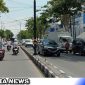 Caption: arus lalu lintas di jalan raya KH.Wahid Hasyim Sampang terpantau normal, (dok. regamedianews).
