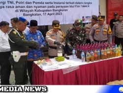 Ratusan Miras Dimusnahkan Polres Bangkalan