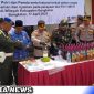 Caption: pemusnahan barang bukti hasil Operasi Pekat Polres Bangkalan, (dok. regamedianews).