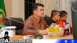 Caption: Walikota Medan saat rapat rencana pembangunan underpass, (dok. regamedianews).