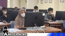 Caption: berlangsungnya tes UTBK di kampus Universitas Trunojoyo Madura, (dok. regamedianews).