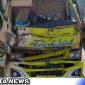 Caption: kondisi truk ringsek pasca kecelakaan di simpang empat JLS Aengsareh Sampang, (dok. regamedianews).