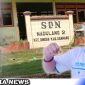 Caption: polemik lahan SDN Madulang 2, Kadisdik Sampang dan Ketua KNPI Omben, (dok. regamedianews).