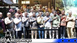 Caption: Bupati dan Kapolres Asahan saat hadiri giat Halal Bihalal Forkala (dok.regamedia)