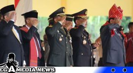 Caption: upacara peringatan Hari Lahir Pancasila di lapangan Astaka Medan, (dok. regamedianews).