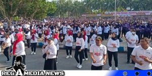 Pemkab Jember Senam Bersama Lansia