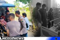 Caption: anggota Polres Sampang saat membantu warga penderita penyakit kanker menggunakan mobil Ambulance Polri, hingga ke RSUD dr.Mohammad Zyn Sampang, (dok. regamedianews).
