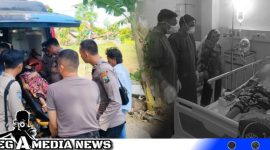Caption: anggota Polres Sampang saat membantu warga penderita penyakit kanker menggunakan mobil Ambulance Polri, hingga ke RSUD dr.Mohammad Zyn Sampang, (dok. regamedianews).