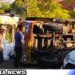 Caption: truk bermuatan tepung kecelakaan di jalan raya Camplong,(dok. regamedianews).