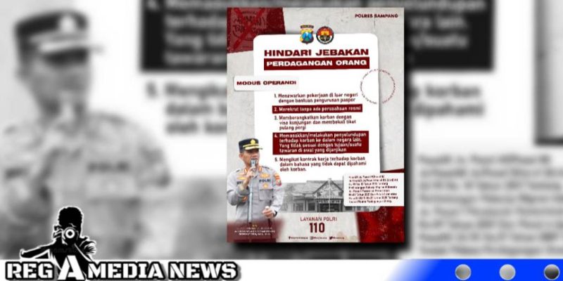 Caption: pamflet Kapolres Sampang AKBP Siswantoro, tentang 
