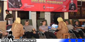 Polres Sampang Sumbang 102 Kantong Darah