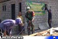 Caption: proses pembangunan rumah layak huni milik nenek Laminem, (dok. regamedianews).
