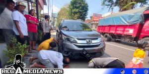Laka Beruntun di Jember, Dua Pemotor Nyaris Terlindas