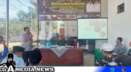 Caption: sosialisasi bahaya narkoba di Posko TMMD ke-117 Kodim 0828 Sampang, (dok. regamedianews). 