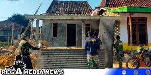 Rutilahu Sasaran TMMD Sampang Tahap Pemasangan Atap