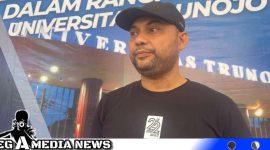 Caption: Abdul Halim, ketua Ikatan Keluarga Alumni (IKA) Universitas Trunojoyo Madura, (dok. regamedianews). 