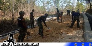 Berjibaku Satgas TMMD Sampang Hiasi Pengerjaan Betonisasi
