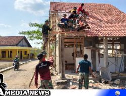 Progres Pembangunan Ruang Guru Sasaran TMMD Capai 70%