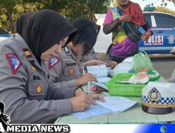 Puluhan Kendaraan Terjaring Razia Rutin Satlantas Polres Gorut