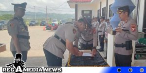 Polres Gorut Gelar Sertijab Kasat Reskrim Baru