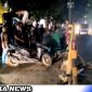 Caption: peristiwa kecelakaan lalu lintas akibat menabrak pembatas jalan, di Jl.Diponegoro, Sampang, beberapa waktu lalu, (dok. regamedianews).