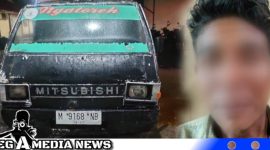 Caption: Polres Sampang amankan mobil pick up dan pelaku pemerkosaan inisial SA, (dok. regamedianews).