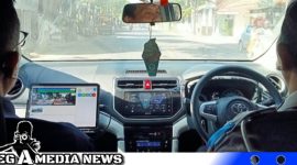 Caption: Mobil ETLE Polres Sampang saat beroperasi di kawasan Sampang kota, (dok. regamedianews).