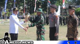 Caption: simbolis Wakil Bupati Sampang dalam kegiatan pembukaan TMMD ke-117, (dok. regamedianews).
