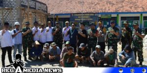 Kebut Pembangunan Ruang Guru Program TMMD Pasarenan