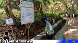 Caption: pengerjaan proyek P3-TGAI di Desa Temoran, Kecamatan Omben, Kabupaten Sampang, hampir rampung, (dok. regamedianews).