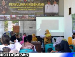 Sosialisasi Stunting, Satgas TMMD Kolaborasi Dengan Dinkes Sampang