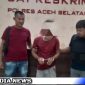 Caption : MB saat dibekuk tim Polres Aceh Selatan (dok.regamedianews)