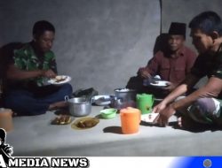 Makan Bersama, Momen Kekeluargaan Satgas TMMD Sampang & Warga