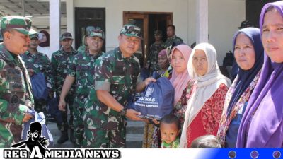 Penutupan TMMD Ke-117, TNI & Forkopimda Sampang Berikan Bansos