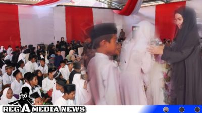 Senyum 1000 Anak Yatim Hiasi Mapolres Sampang