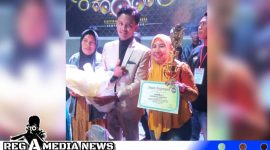 Caption: Putra Zedana pose bersama dengan ketua Icha Lovers Peduli (ILP) Kabupaten Sampang, (dok. regamedianews). 
