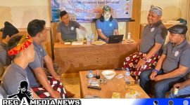 Caption: Kongres perdana pemilihan ketua PJS di The King Villa Sanur Bali, (dok. Jurnalis Sampang). 