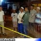 Caption: di lokasi kejadian kebakaran tampak terpasang garis polisi, (dok. regamedianews). 