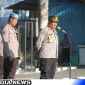 Caption: Irwasda Polda Gorontalo Kombes Pol Edward P. Sirait, saat pimpin apel siaga, (dok. regamedianews). 