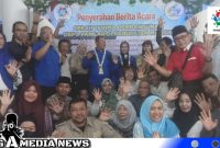 Caption: pose bersama Presdir Promosindo dengan Pengurus Promosindo Kabupaten Madiun, serta sejumlah Korda Jatim dan Pulau Madura, (dok. regamedianews). 