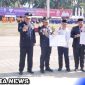 Caption: upacara peringatan Hari Ulang Tahun (HUT) Palang Merah Indonesia (PMI) ke-78 pada Senin (18/9). Upacara digelar di alun-alun Jember