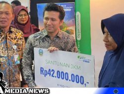 BPJS Ketenagakerjaan Beri Santunan JKM Dalam Meriahkan Jatim Fest 2023