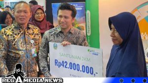 BPJS Ketenagakerjaan Beri Santunan JKM Dalam Meriahkan Jatim Fest 2023