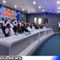 Caption: Bupati dan Wabup Sampang bersama perwakilan Kemenkominfo RI bersama sejumlah pejabat berada didalam Gedung Smart Room, (dok. Prokopim Pemkab Sampang). 