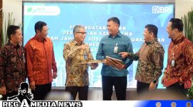 Caption: optimalisasi pelaksanaan program jaminan sosial ketenagakerjaan bagi penerima KUR, (dok. BPJS). 