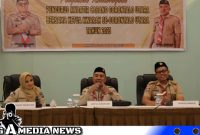 Caption: kegiatan penguatan kelembagaan kwartir, di Swiss-Bell Hotel Maleosan, Kota Manado, (dok. regamedianews). 