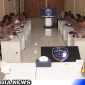 Caption: Kapolres Sampang saat pimpin rapat anev Kamtibmas, (dok. regamedianews). 