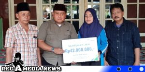 BPJS Ketenagakerjaan Madura Serahkan JKM Pada Ahli Waris di Desa Keleyan